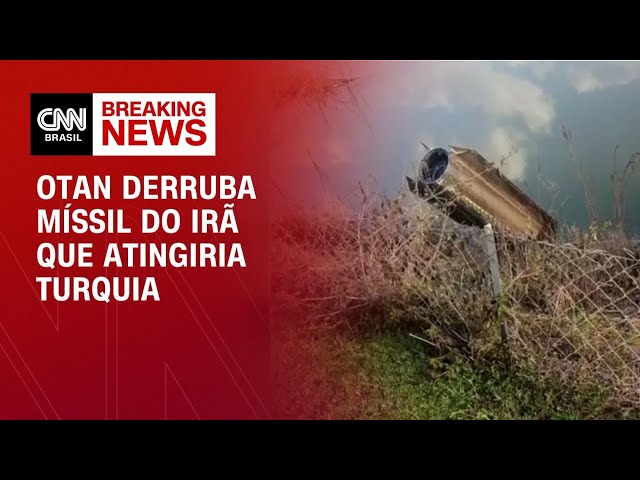 Otan derruba míssil iraniano que entrou no espaço aéreo da Turquia | LIVE CNN