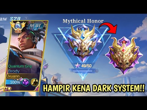 DETIK-DETIK MYTHICAL GLORY SOLO RANK MENGGUNAKAN BRODY! BRODY BEST BUILD 2023  - Mobile Legends