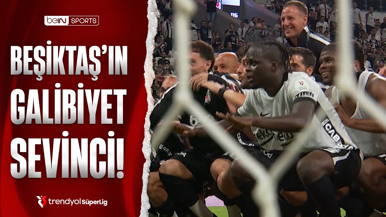 Beşiktaş Futbolcularının Trendyol Süper Lig Maçı Sonrası Yaşadığı Sevinç
