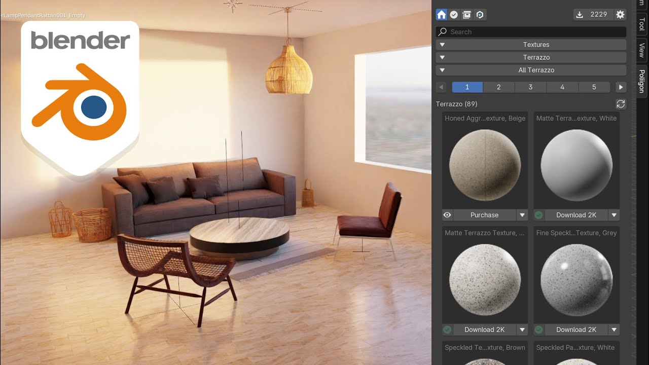 How to use the Blender Poliigon Addon