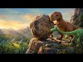 A Boulder About To Fall Arlo Spot Join Forces With T Rex To Save The Village Good Dinosaur Toons