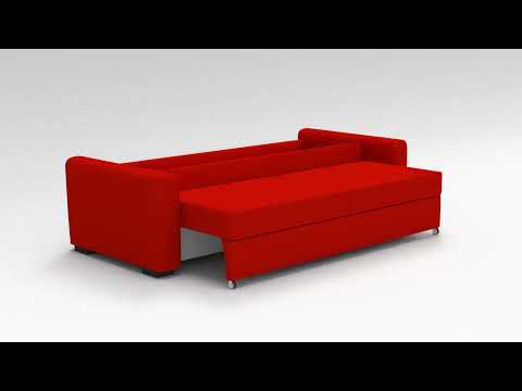 Прямой диван Европа 3 ППУ в Вологде - видео 2
