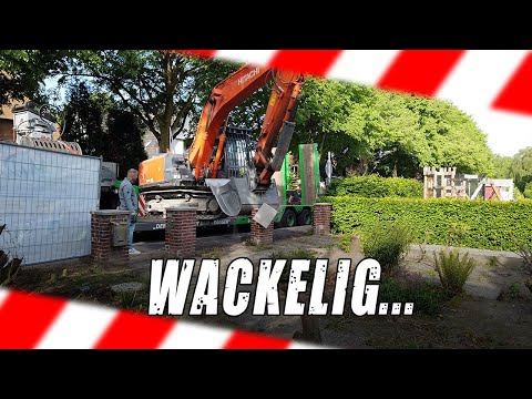 Riskantes Abladen vom Bagger - Noch enger geht's nicht ! | Der Macker mit dem Bagger