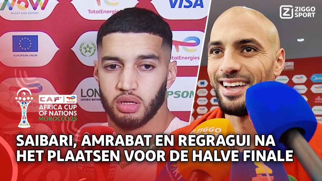 Saibari: 'Iedereen had vandaag Man of the Match kunnen zijn” | Interview Saibari, Amrabat & Regragui