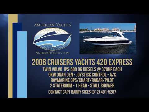 2008 Cruisers Yachts 420 Express Altitude Adjustment Video