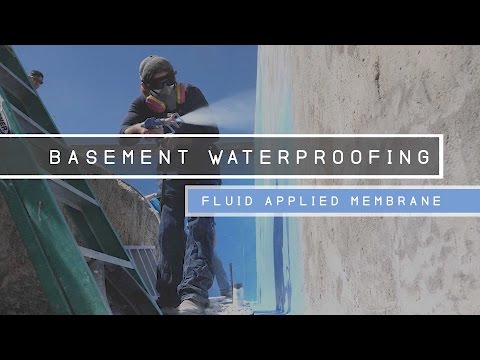 Basement Waterproofing - Fluid Applied Membrane