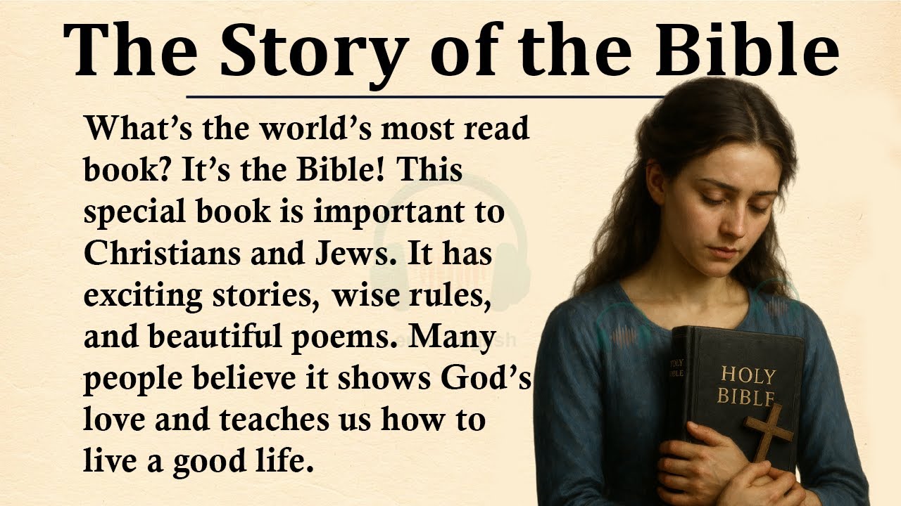The Story of the Bible || ⛪Learn English Through Story Level 3 || Graded Reader 🎧