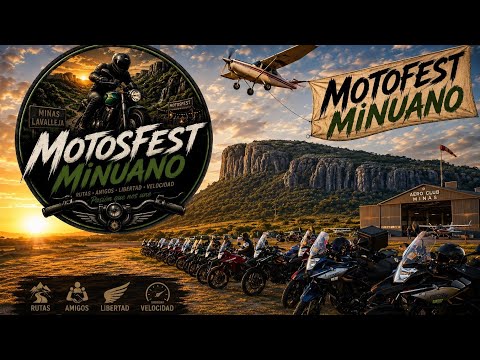 1ER EDICION MOTOFEST MINUANO CON EL GRUPO DK. AEROCLUB DE MINAS- LAVALLEJA Ft. MOTEROS MINUANOS