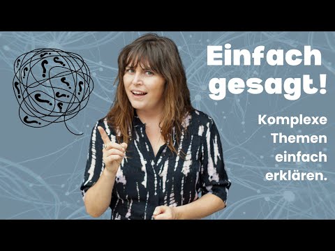 Think complexly, speak simply and clearly! This will make your German sound professional.