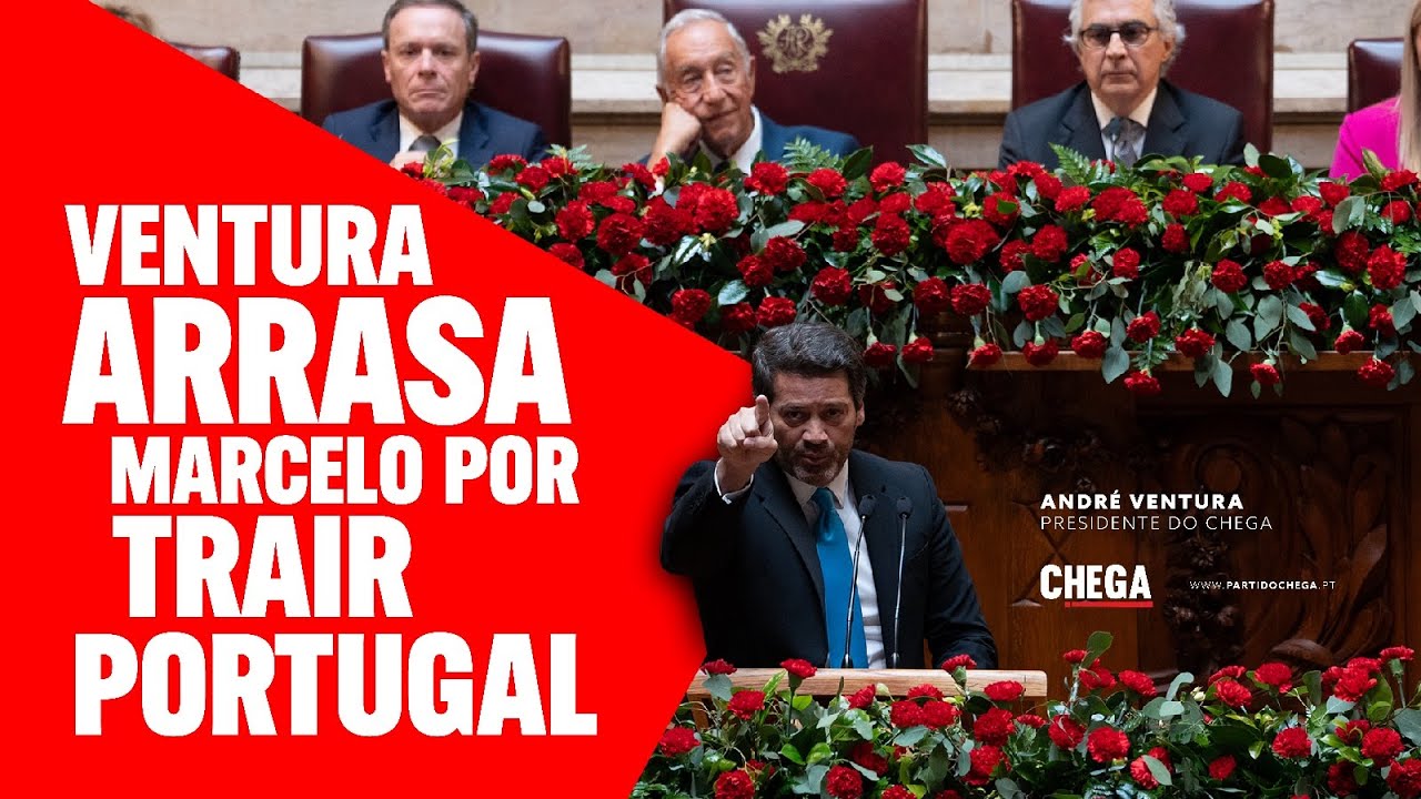 Ventura arrasa Marcelo por trair Portugal