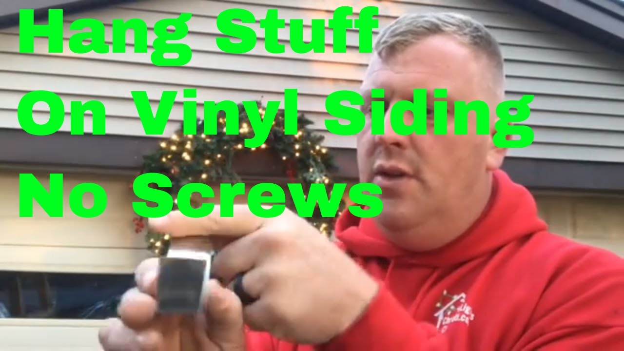 How to hang a wreath on vinyl siding without screws