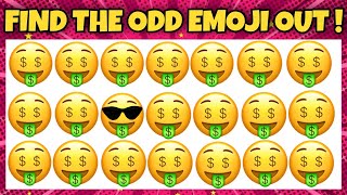 Find The Odd Emoji Out #1 | Spot The Difference Emoji | Emoji Puzzle Quiz | Find the Difference Game
