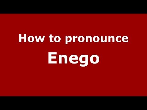 How to pronounce Enego (Italian/Italy) - PronounceNames.com