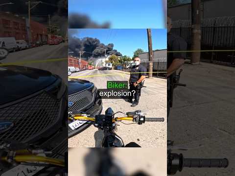 Biker Run Into Toxic Smoke !😱
