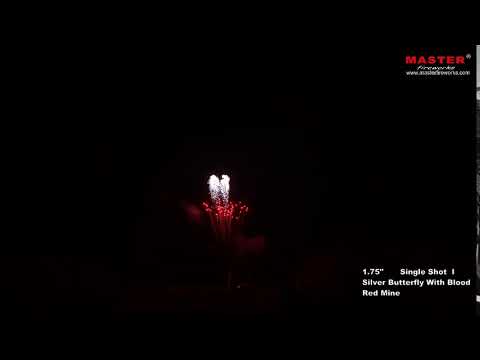 1.75" Single Shot liuyang wholesale pyrotechnics customized export china display fireworks 1.3g