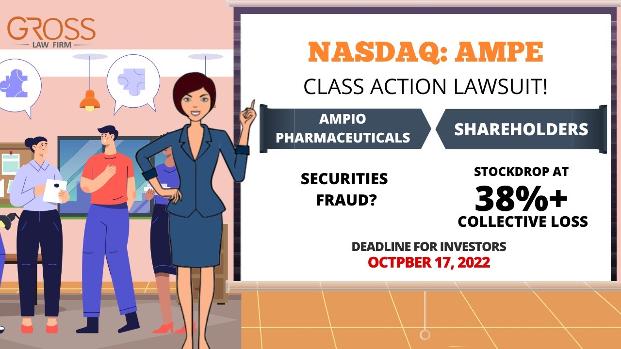 Ampio Pharmaceuticals Class Action Lawsuit AMPE | Deadline October 17, 2022