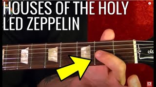 Guitar Lesson - LED ZEPPELIN - Houses of the Holy - With Printable Tabs
