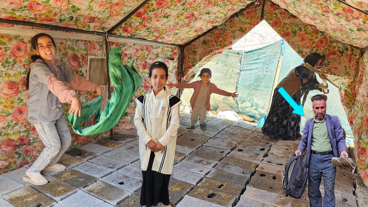 😱 Nomadic migration and leaving the tent house of a poor woman in a crisis of happiness