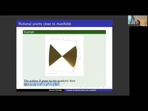 Damaris Schindler: Density of rational points near manifolds (NTWS 199)