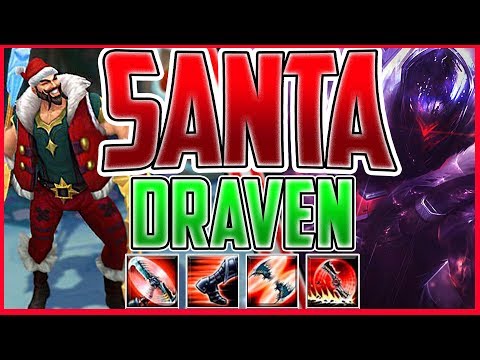 NEW SANTA DRAVEN SKIN VS PROJECT JHIN ∣ 1 SHOT ∣ 25 KILLS DRAVEN AK 47 CLAPPING ENEMY UNDER FOUNTAIN