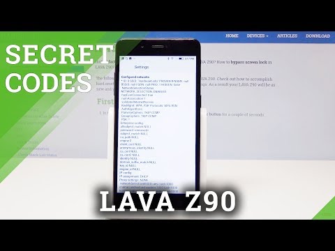 Secret Codes LAVA Z90 - Testing Menu / Hidden Option