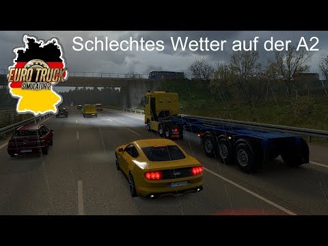 ETS2 I MAN TGX 🚚 Leerfahrt I Schlechtes Wetter auf der A2 🔵 #848 Winter Tour
