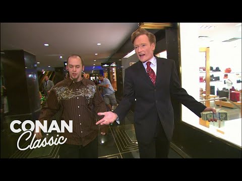 Conan Spends $400 At Rockefeller Center | Late Night with Conan O’Brien