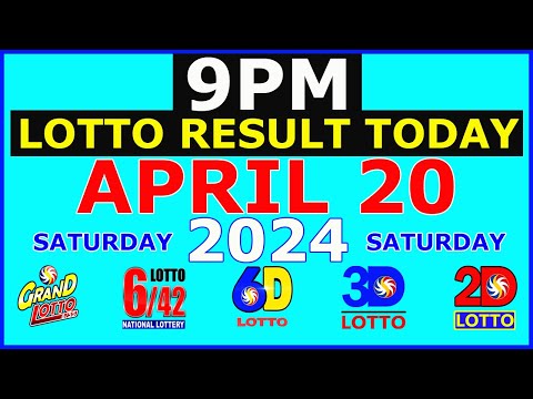 Lotto Result April 20 2024 9pm PCSO