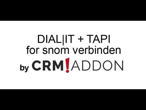DIAL|IT + TAPI for snom verbinden