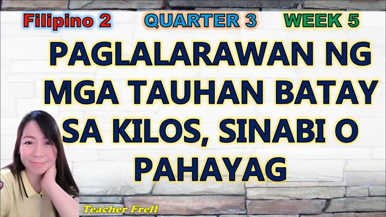 Putar video FILIPINO 2 QUARTER 3 WEEK 5 || PAGLALARAWAN NG MGA TAUHAN BATAY SA KILOS, SINABI O PAHAYAG sekarang FILIPINO 2 QUARTER 3 WEEK 5 || PAGLALARAWAN NG MGA TAUHAN BATAY SA KILOS, SINABI O PAHAYAG
