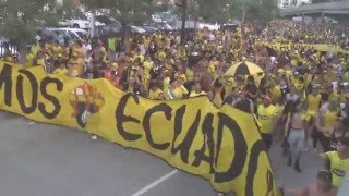 Hinchada Barcelona Ecuador en el Estadio Spencer - Clasico 2016