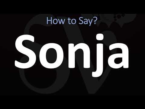 How to Pronounce Sonja? (CORRECTLY)