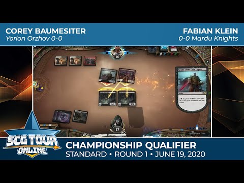 Baumeister vs Klein | Round 1 | SCG Tour Online Championship Qualifier #1 | Standard
