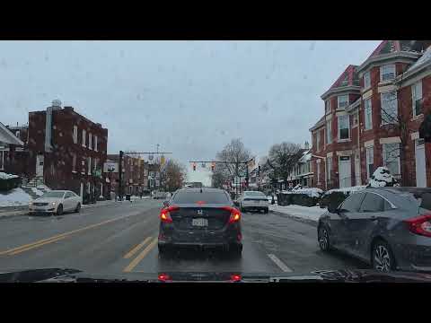 Clintonville, Ohio to University District in Columbus, Ohio (4K)