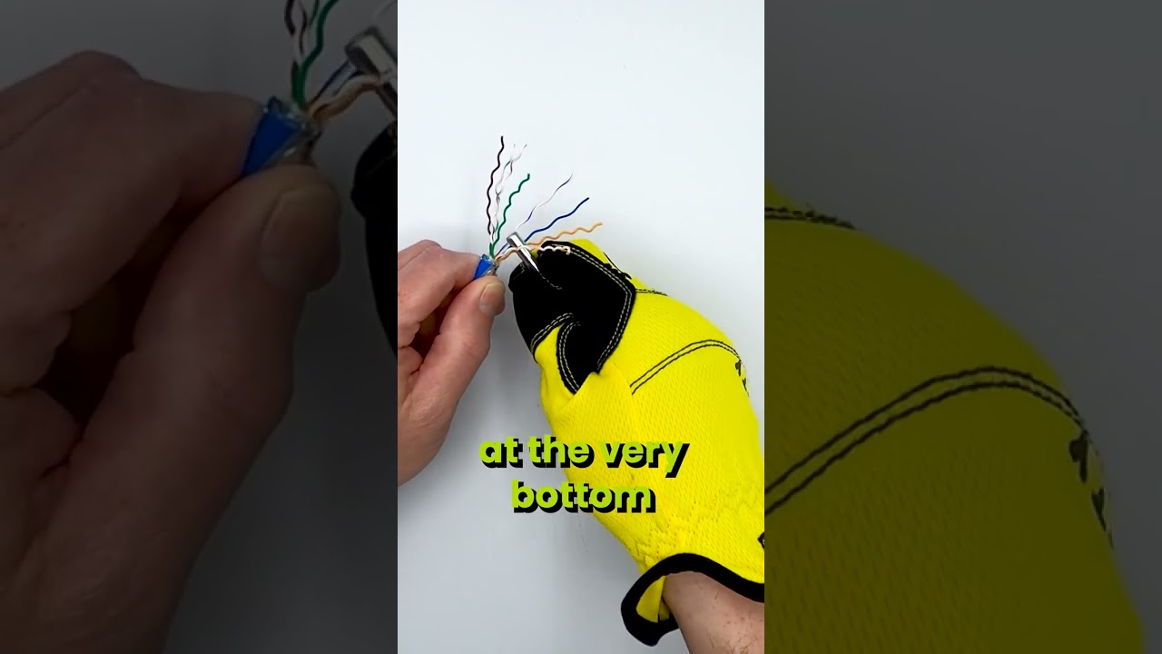 How to Straighten Your Ethernet Cable Conductors #shorts