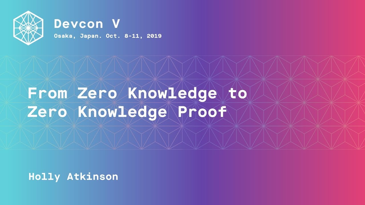 Holly Atkinson: from zero knowledge to zero knowledge proof preview