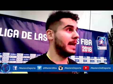 Cristian Cortés al finalizar el juego entre Fuerza Regia y Capitanes de Arecivo (19-01-18)