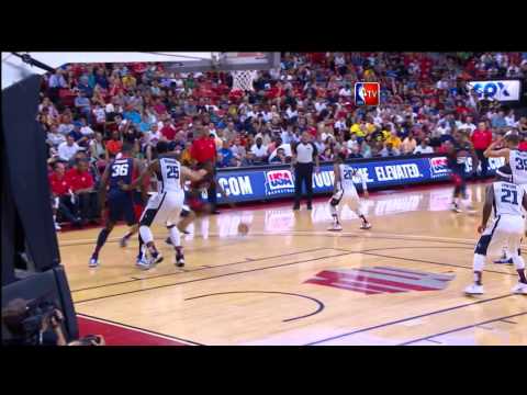 Facial Alert! Harrison Barnes skies over Ryan Anderson!