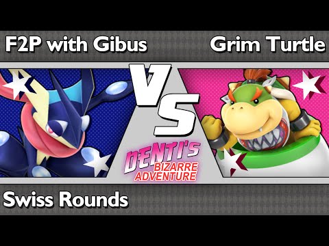 DBA1 Smash 3DS - F2P with Gibus (Greninja) vs Grim Turtle (Falcon) - Swiss Rounds