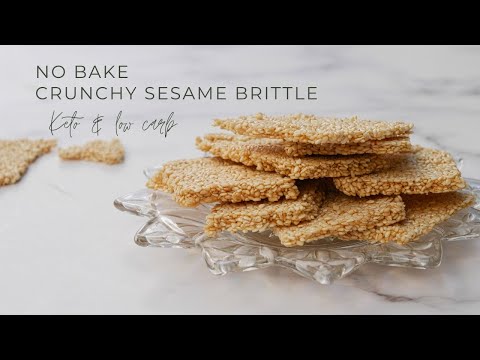 Sugar Free Super Crunchy Sesame Brittle \ Sesame Bars Recipe| Keto & Low Carb