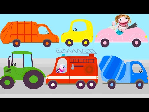 AUTÁ - Učíme sa farby | farby a autá pre deti | video o farbách po slovensky | Hanička a Murko