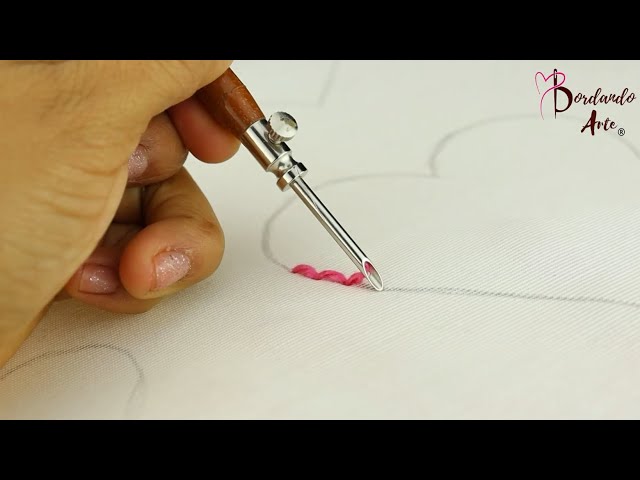 Vídeo relacionado con INFUNLY Kit de bordado de aguja de perforación de flores de corazón de 8.7 pulgadas, kit de bordado para adultos, juego de punto de aguja de San Valentín, kit de costura de agujas románticas con