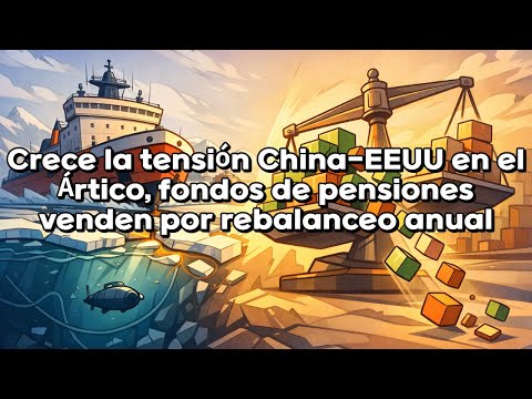 China-US tensions rise in the Arctic; pension funds sell for annual rebalancing