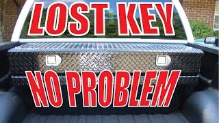 Lost KEY for your Truck Toolbox MAKE YOUR OWN!