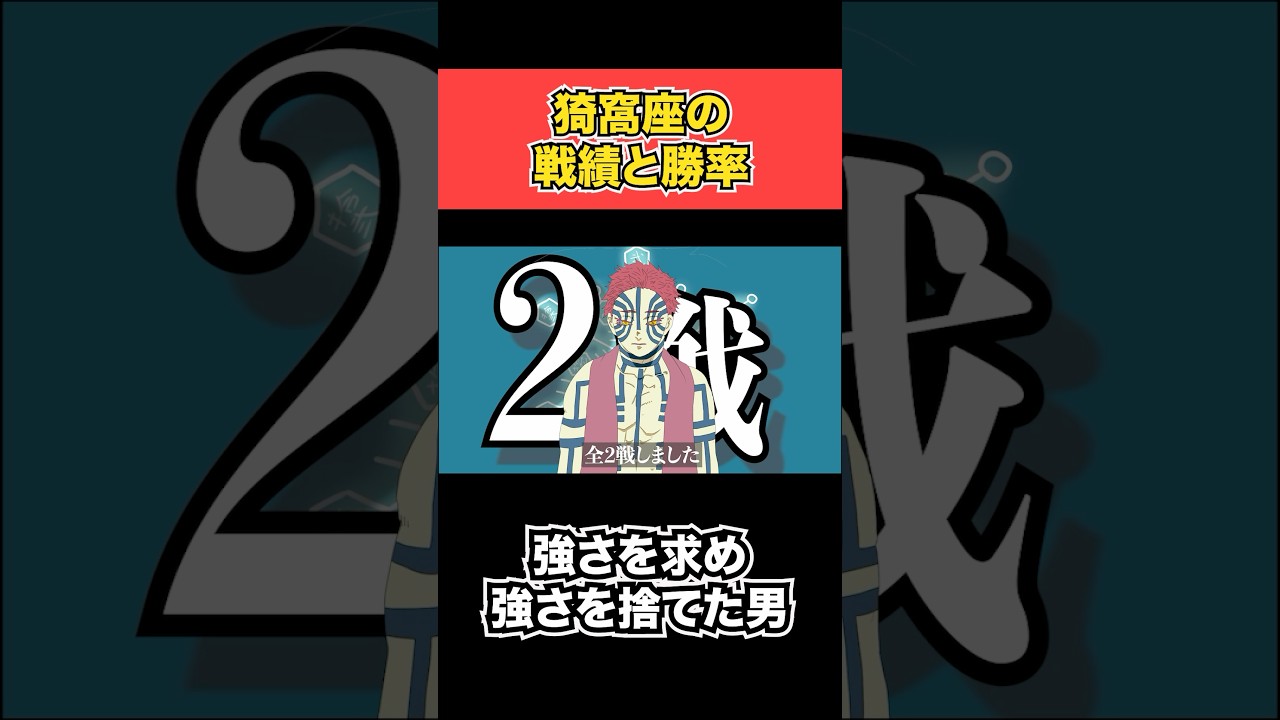 「ネタバレ注意」猗窩座の勝率求めた　 #shorts   #鬼滅の刃