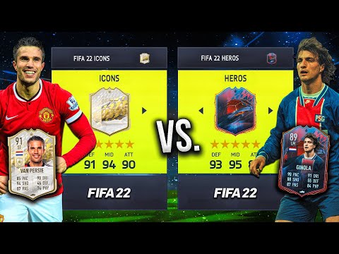 HEROS vs. ICONS... in FIFA 22! 🦸⚡️