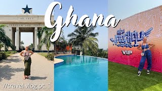 GHANA TRAVEL VLOG PT. 1 | Detty December, Afrochella, Aburi Day Trip