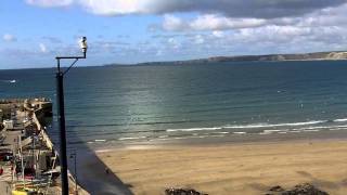 preview picture of video 'Newquay Beach and Harbour, Cornwall'