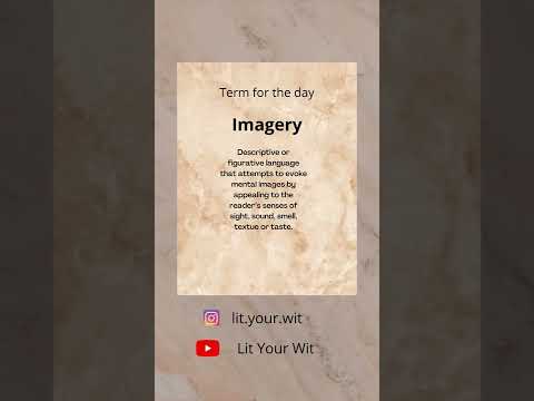 Define Imagery | Term for the day | #2022 #literarydevice #literaryterm #imagery