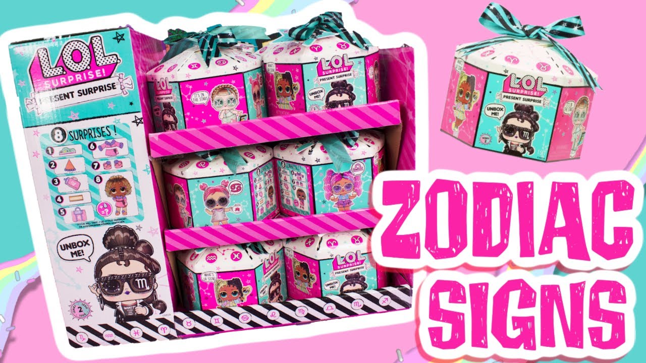 LOL Surprise Zodiac Dolls Unboxing Present Surprise Series 2